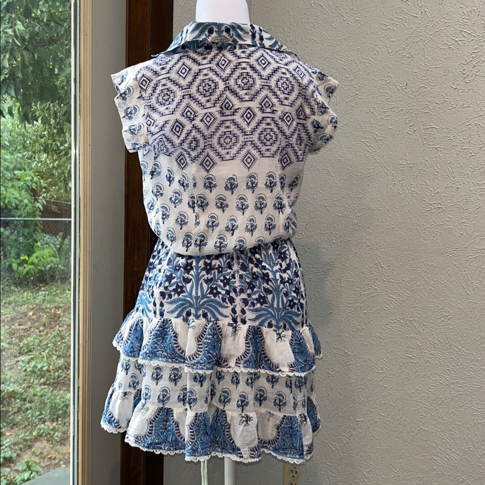 ALICIA BELL Bailey Silk Cotton-Voile Mini Dress size Small - Picture 6 of 8